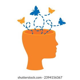 attention deficit hyperactivity disorder distracted illustration