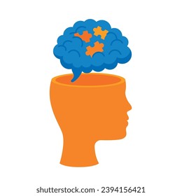 attention deficit hyperactivity disorder neurology illustration. 3D Illustration