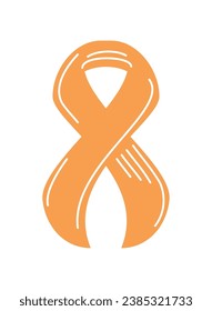 attention deficit hyperactivity disorder ribbon illustration