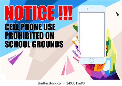 attention don't use smartphone Design Wpap 