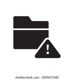Attention - error - warning folder icon 