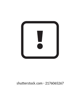 signo de signo de exclamación de atención. Icono del vector.