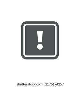 signo de signo de exclamación de atención. Icono del vector.