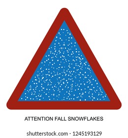 attention fall snowflakes