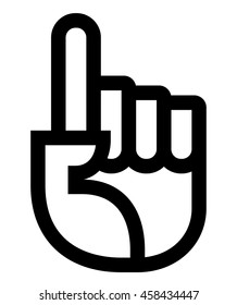 Attention finger icon