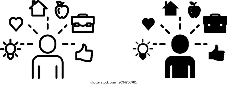 Attention focus icon , vector 
