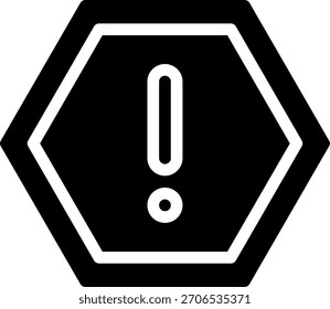 Vector de ilustración de icono de glifo de atención