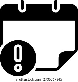 Vector de ilustración de icono de glifo de atención