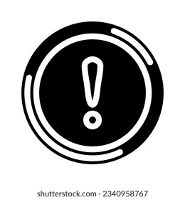 attention icon alert glyph icon vector. attention icon alert sign. isolated symbol illustration