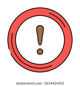 attention icon alert line icon vector. attention icon alert sign. isolated symbol illustration