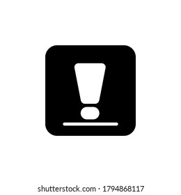 icono de atención. icono de aplicación. perfecto para logotipo, sitio web, aplicación, presentación y más productos. diseño de iconos estilo sólido