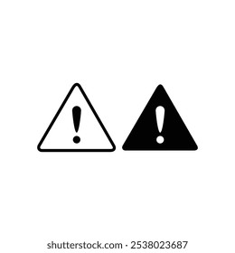 ícone de atenção preto e branco adequado para design de banner ou cartaz