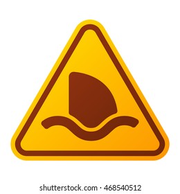 Attention icon danger button and attention warning sign