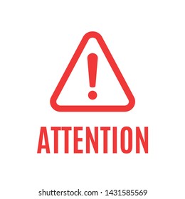 Attention Please Badge Banner Danger Sign Stock Illustration 1456046612 ...