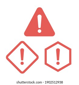 The attention icon. Danger symbol. Alert icon