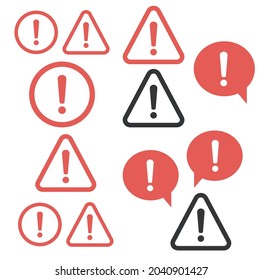 The attention icon. Danger symbol. Alert icon