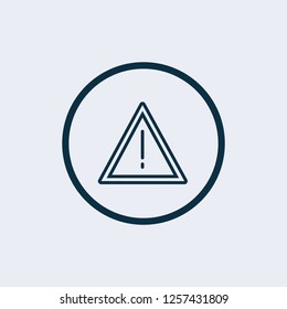 The attention icon. Danger symbol. Flat Vector illustration - Vector