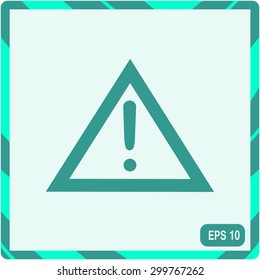 The attention icon. Danger symbol. Flat Vector illustration