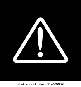 The attention icon. Danger symbol. Flat Vector illustration