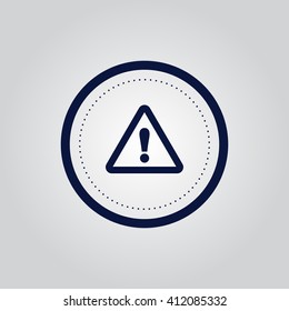 The attention icon. Danger symbol. Flat Vector illustration