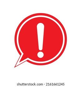 Attention Icon Exclamation Mark Icon Flat Stock Vector (Royalty Free ...