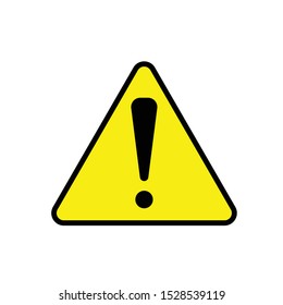 Attention Icon, Flat Illustration Of Attention Sign – Vector
