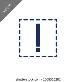 attention icon - illustration