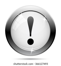 Attention icon. Internet button on white background. EPS10 vector.
