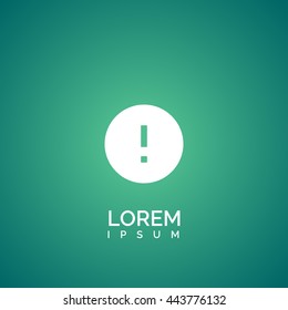 attention icon. attention logo
