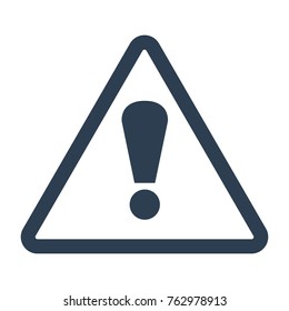 Attention icon on white background. Vector illustration