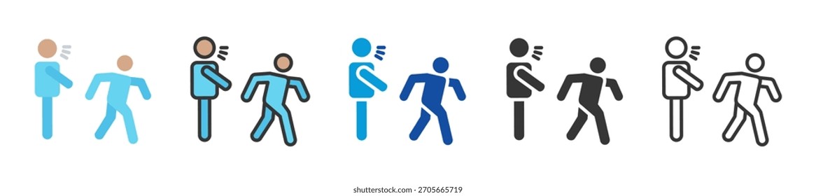 in attention icon set multi style various collection