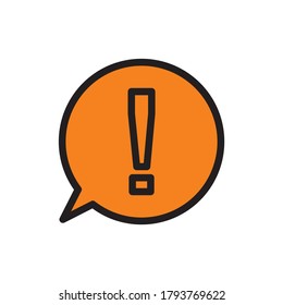 attention icon set vector eps