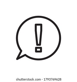 attention icon set vector eps