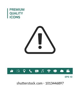 Attention icon symbol