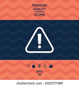 Attention icon symbol