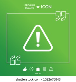 Attention icon symbol