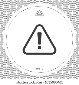 Attention icon symbol