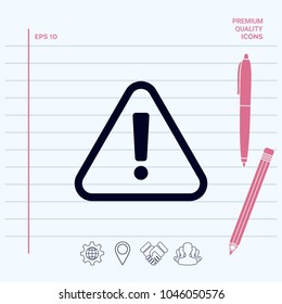 Attention icon symbol