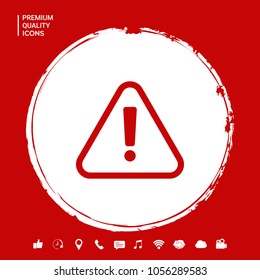 Attention icon symbol