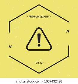 Attention icon symbol