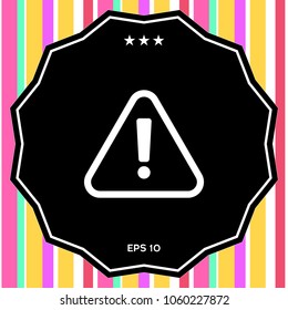 Attention icon symbol