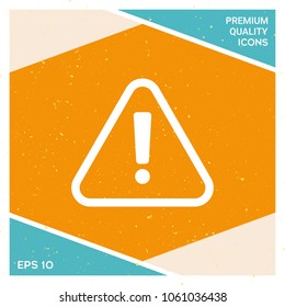 Attention icon symbol