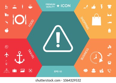 Attention icon symbol