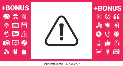 Attention icon symbol