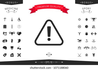 Attention icon symbol