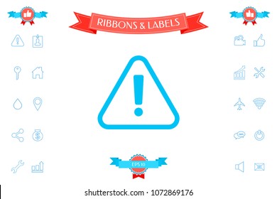 Attention icon symbol