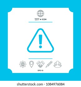 Attention icon symbol