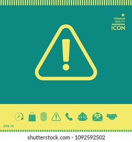 Attention icon symbol