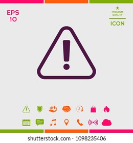 Attention icon symbol