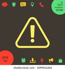 Attention icon symbol